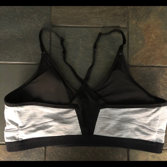 SPACE DYED GRAY SPORTS BRA - Picture 2 of 6